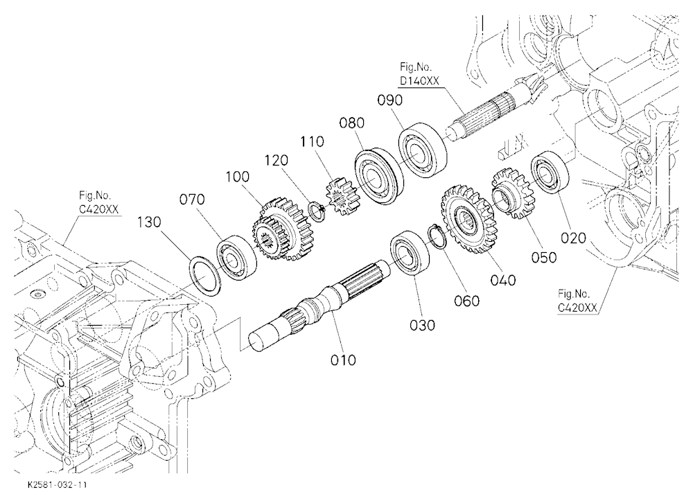 Range Gear Shaft