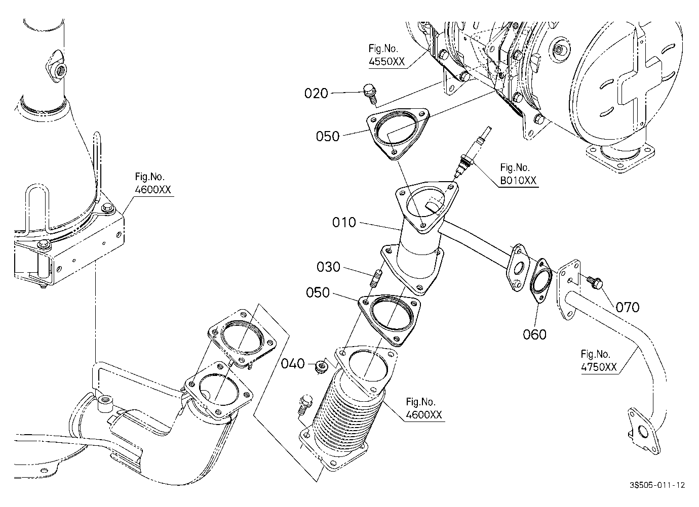 Muffler Pipe (Diesel Particulate Filter)