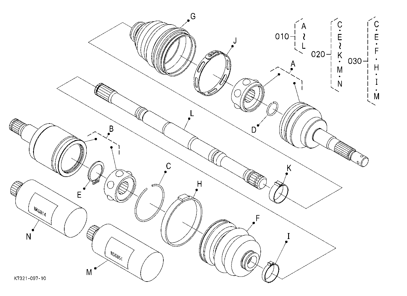 Front Drive Shaft [Component Parts]