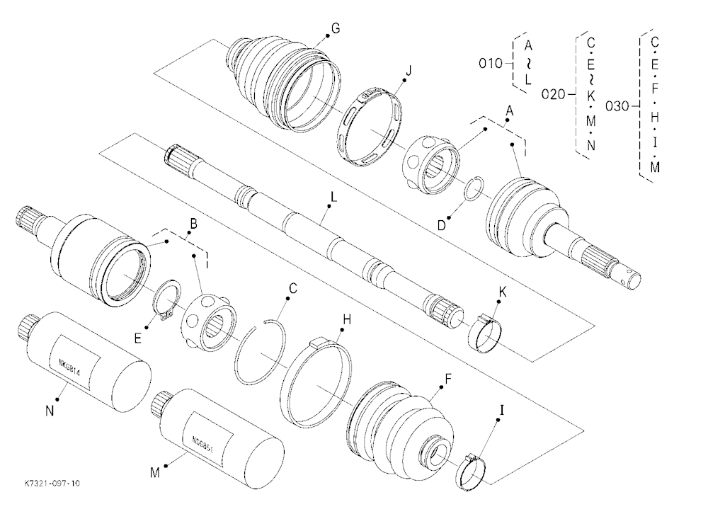 Front Drive Shaft [Component Parts]