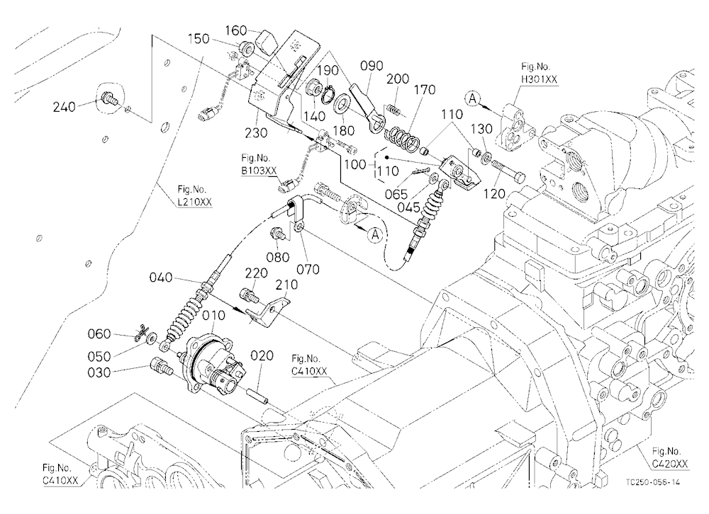 Pto Clutch Control Lever