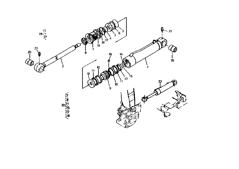 Swing Cylinder and Component Parts