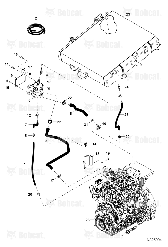Engine & Attaching Parts (Oil Separator)
