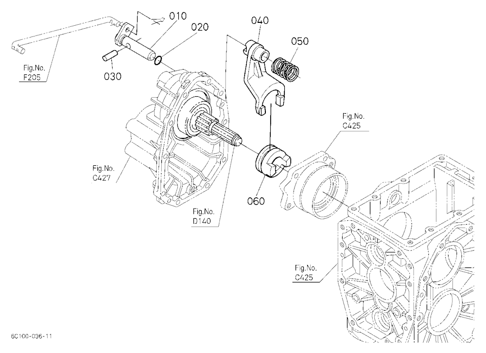 Differential Lock Shift Fork