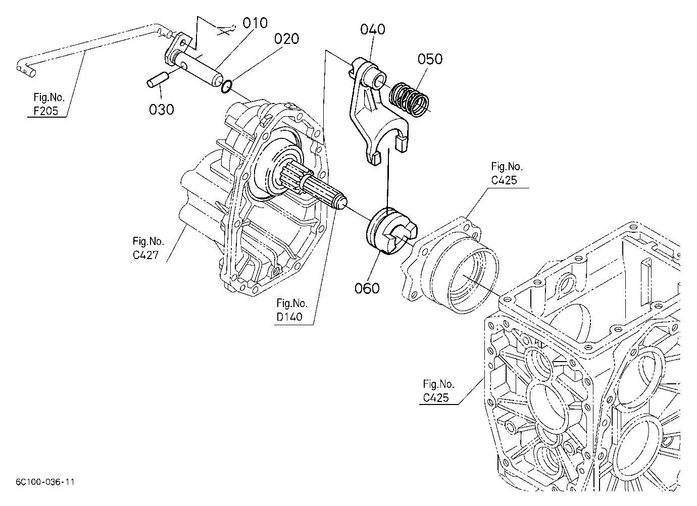 Differential Lock Shift Fork