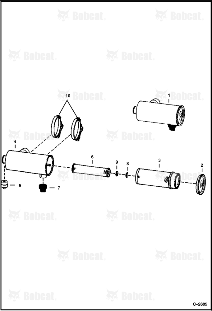 Air Cleaner (Dual Element) 4963M12597 & Above