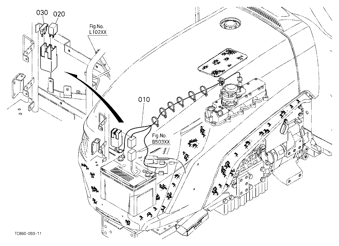 Heater Kit (Electrical Wiring/Relay) (W/G No.Mx681