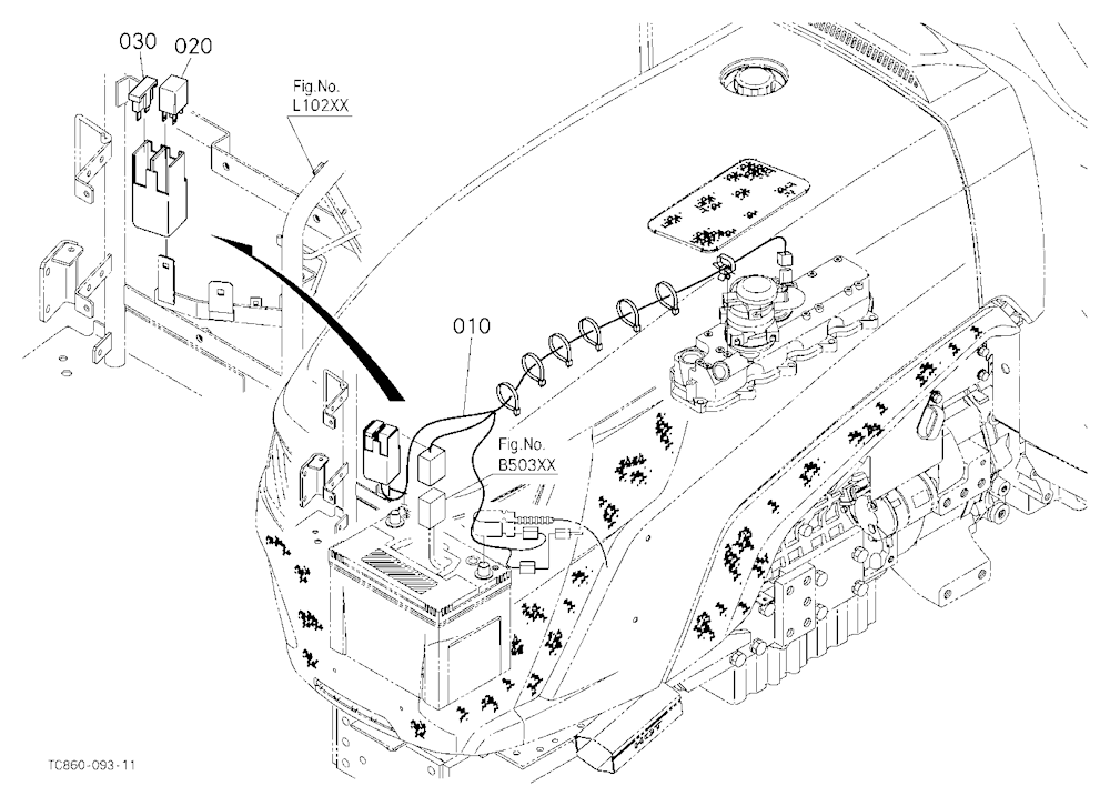 Heater Kit (Electrical Wiring/Relay) (W/G No.Mx681