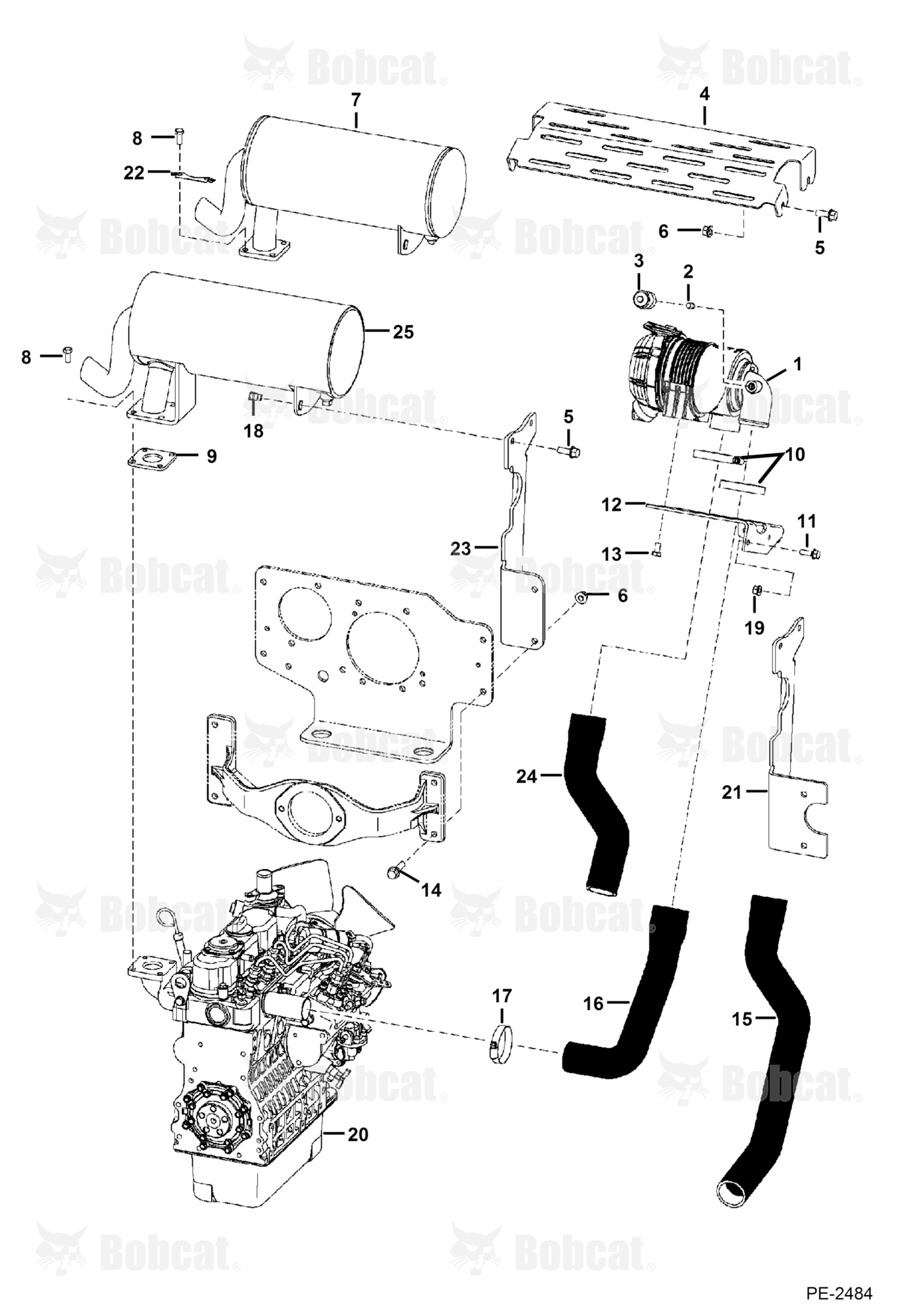 Engine & Attaching Parts (Intake & Exhaust)  528711001 & Above, 528811001 & Above