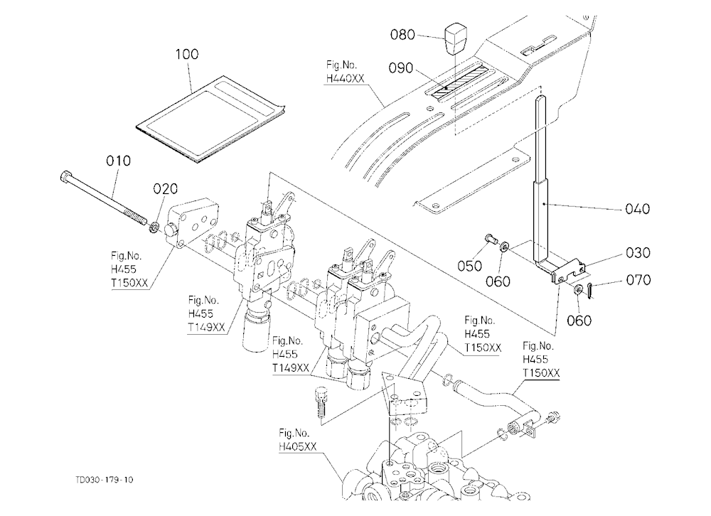 Auxiliary Control Valve Lever (3Rd) (W/G No.L8307)