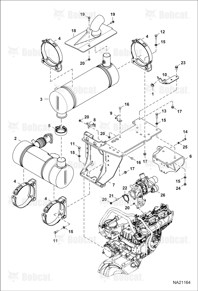 Engine & Attaching Parts (Exhaust System)