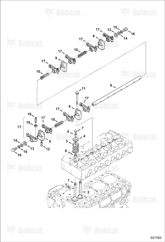 Valve and Rocker Arm (Blue) (Engine Serial # V2403-B******)