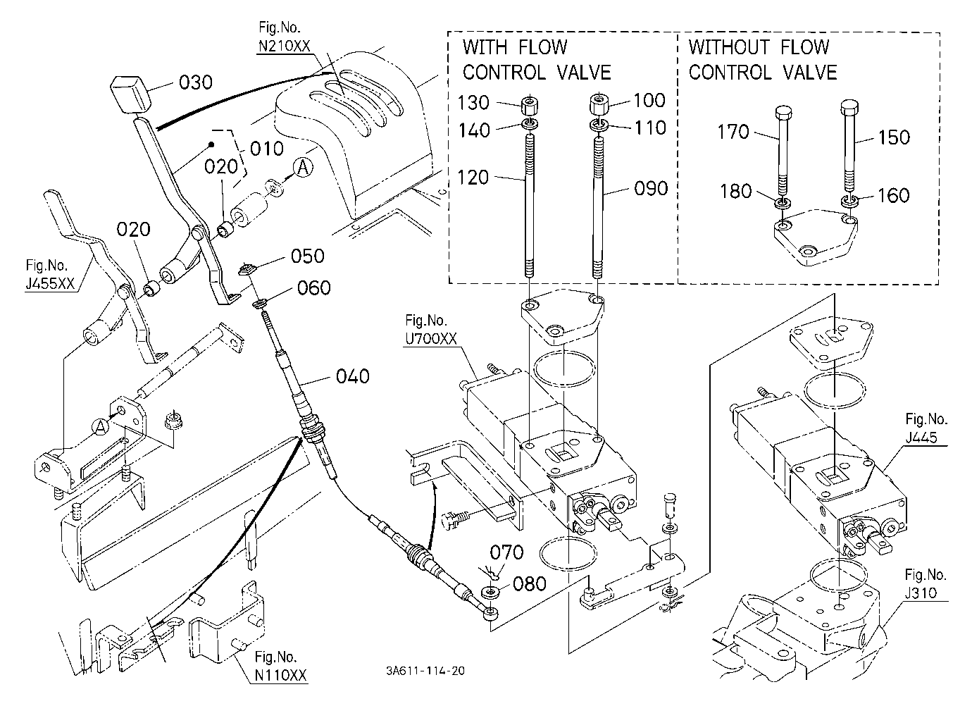 Auxilairy Control Valve Lever Kit (2Nd) [Old Type]