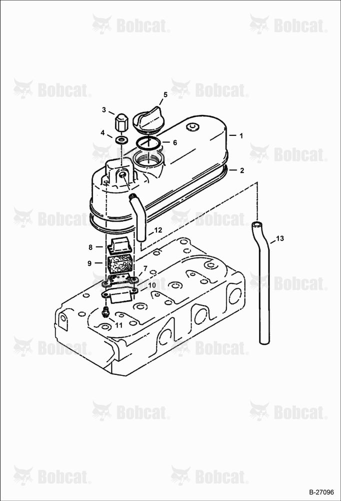 Rocker Arm Cover (Kubota D722)