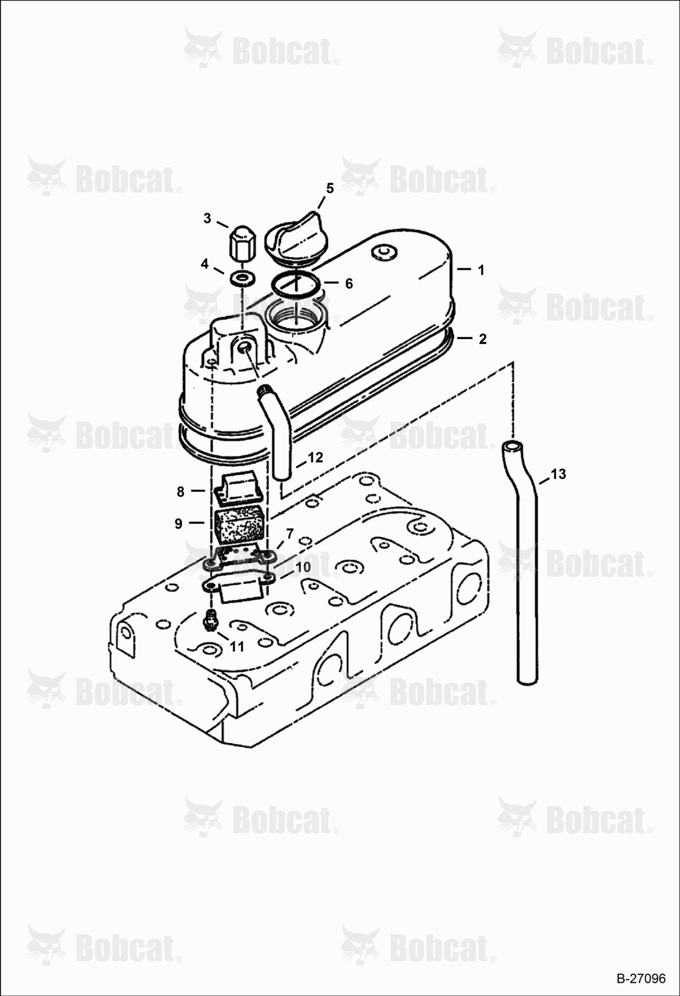 Rocker Arm Cover (Kubota D722)