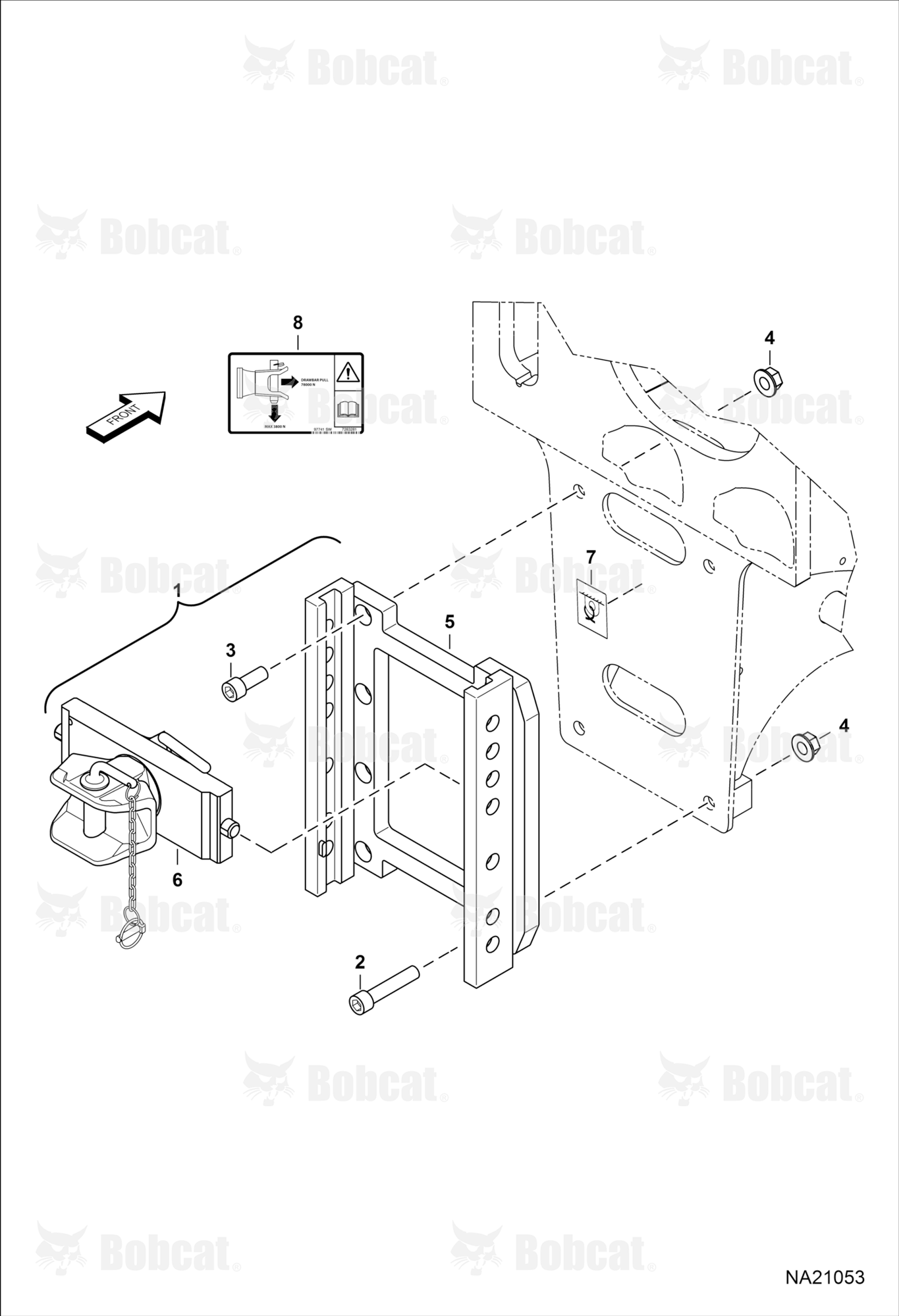 Rear Hitch (Adjustable) (Manual Lock)