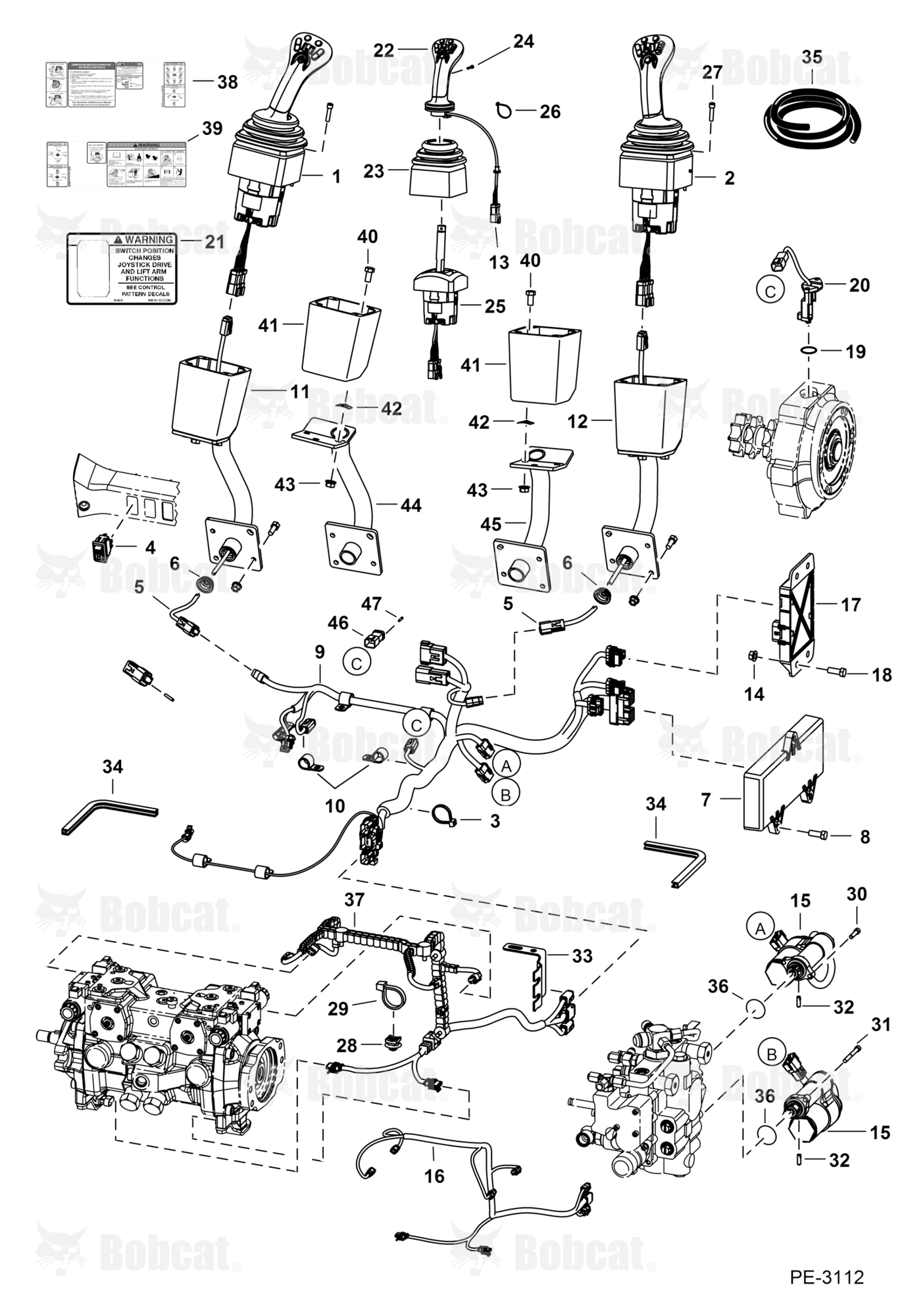 Controls Electrical (Selectable Joystick Controls)  531113790 & Above, 531211283 & Above
