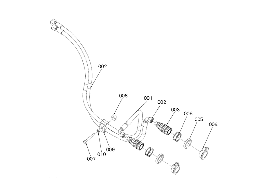 Hose Hydraulic Front Hitch
