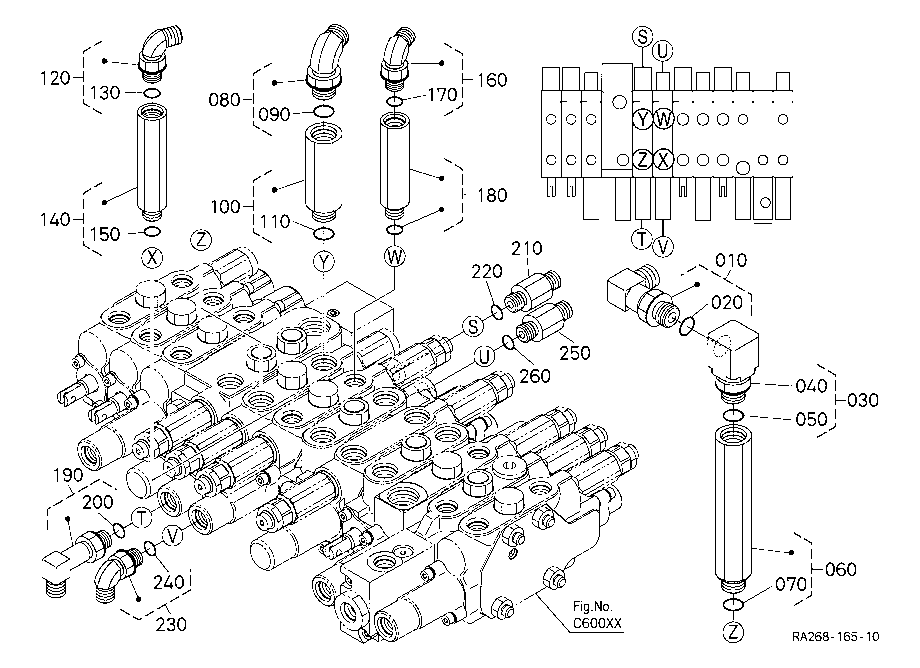 Control Valve (Hyd. Adapter) (Aux1/Arm)