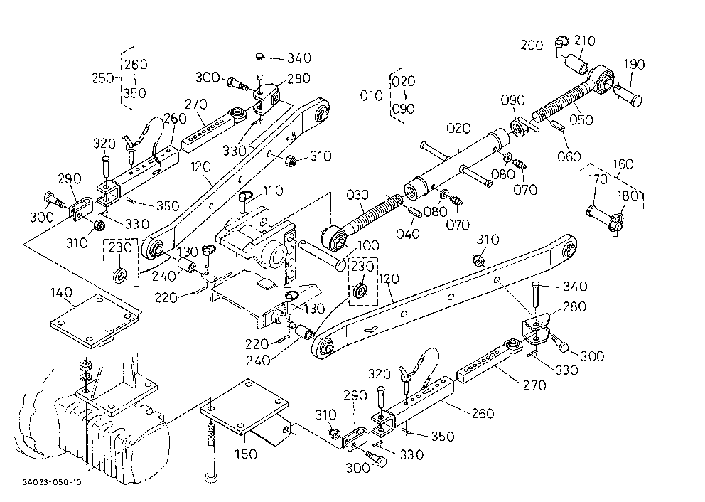 Hydraulic Lift Link 1 (Top Link/Lower Link) [New T