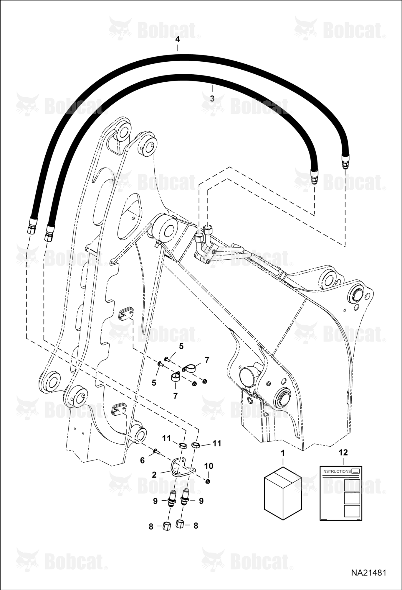 Hydraulic Auxiliary Kit (Auxilliary)(Long Arm)