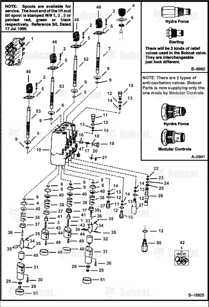 Hydraulic Control Valve 501715001 & Above
