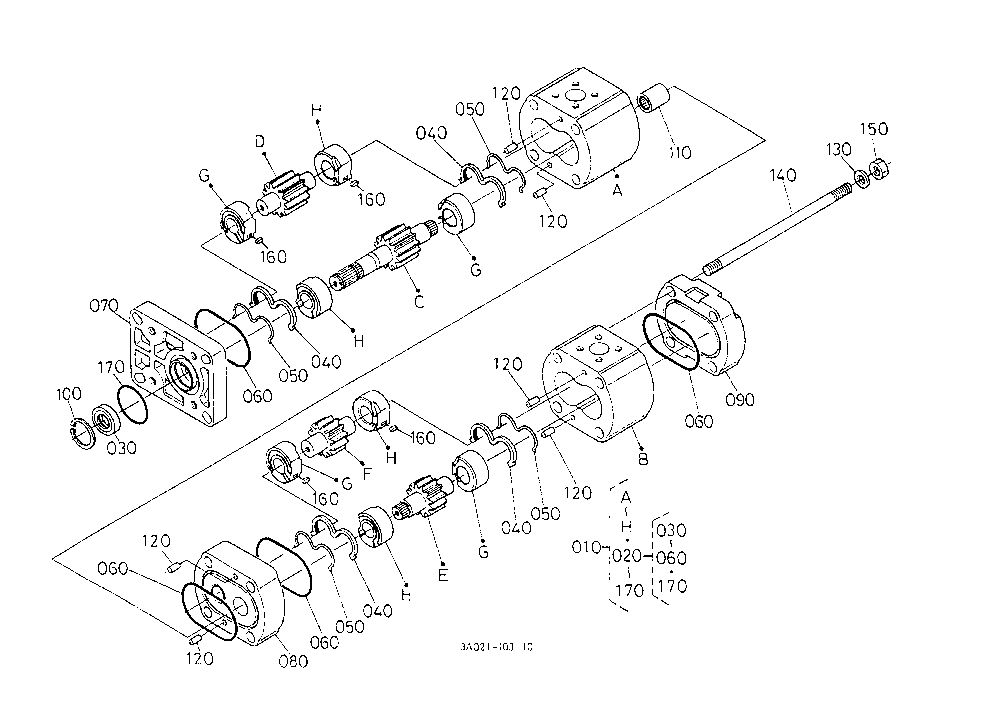 Hydraulic Pump [Component Parts] [Old Type]