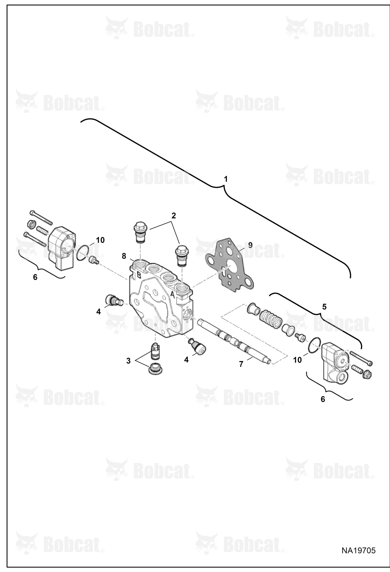 Hydraulic Control Valve (Slew Section)