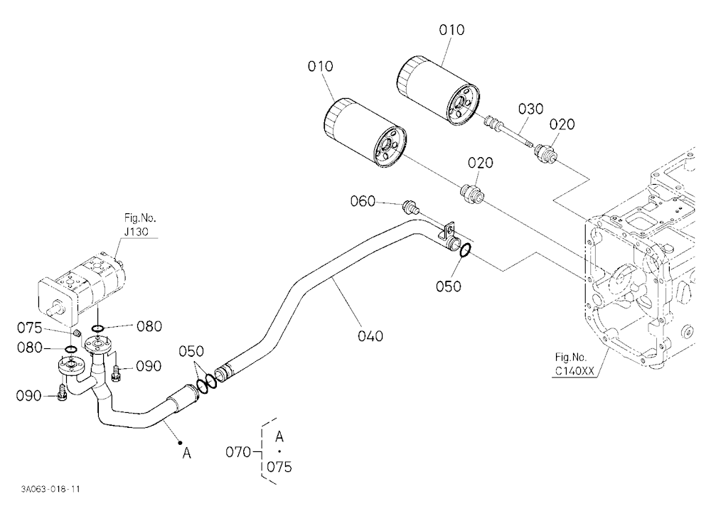 Hydraulic Pipe (Suction) [Rops Type]