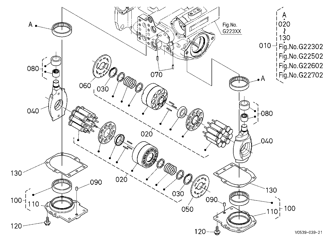 Hst Pump (Cylinder Block) [Component Parts]