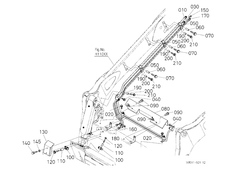 Oil Piping (Arm Rh) (Hydraulic)