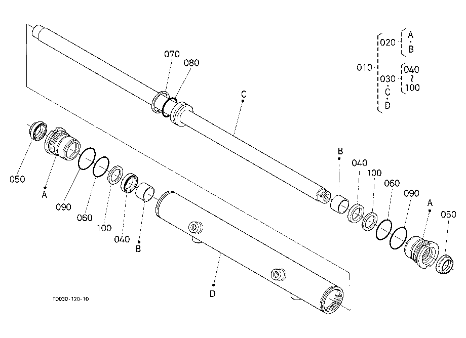 Steering Cylinder [Component Parts][Old]