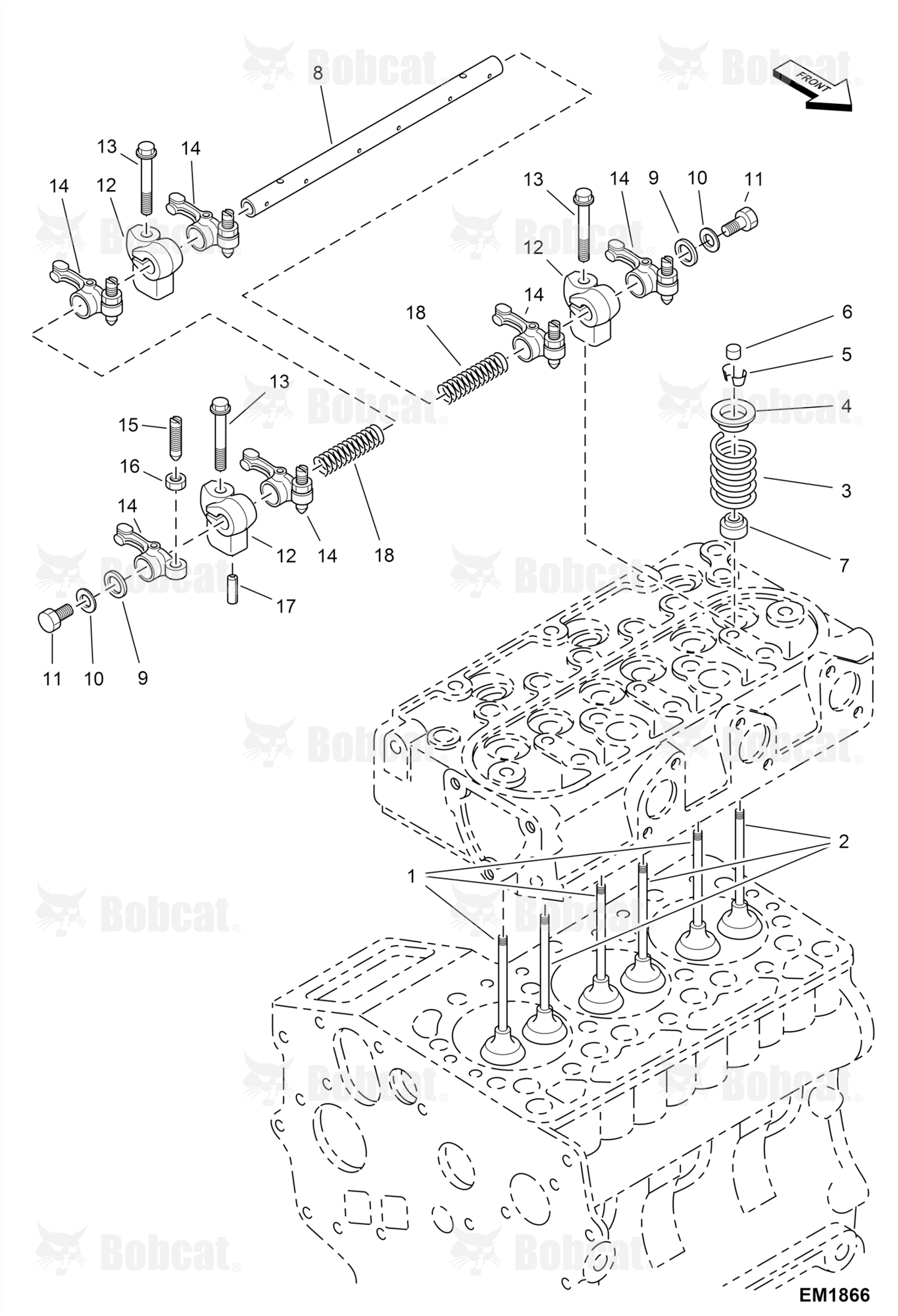 Valves and Rocker Arm