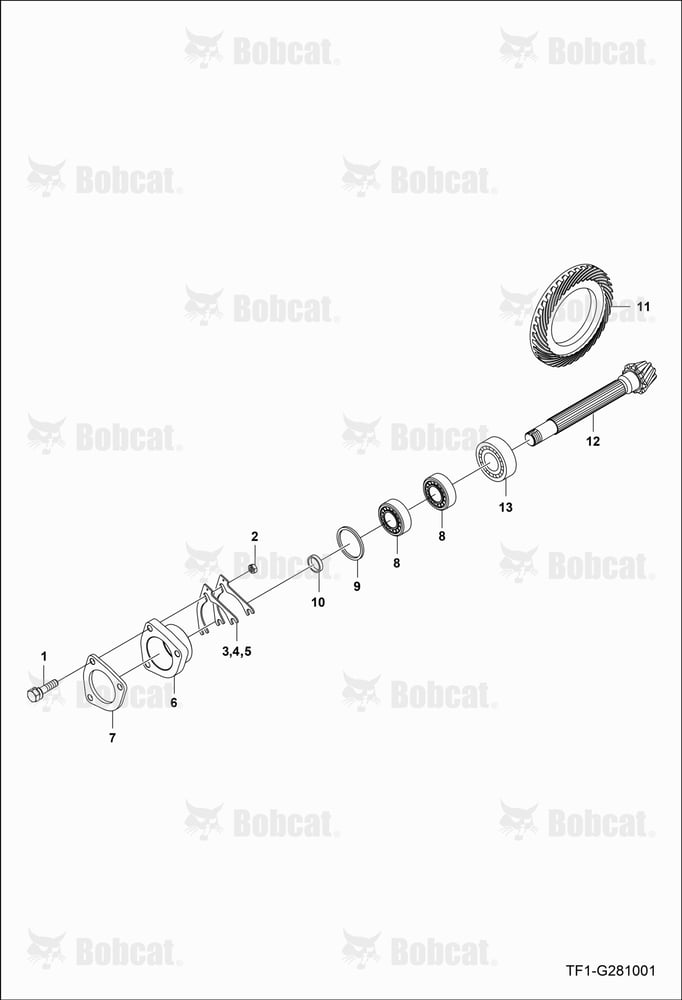 Spiral Bevel Pinion Shaft Group