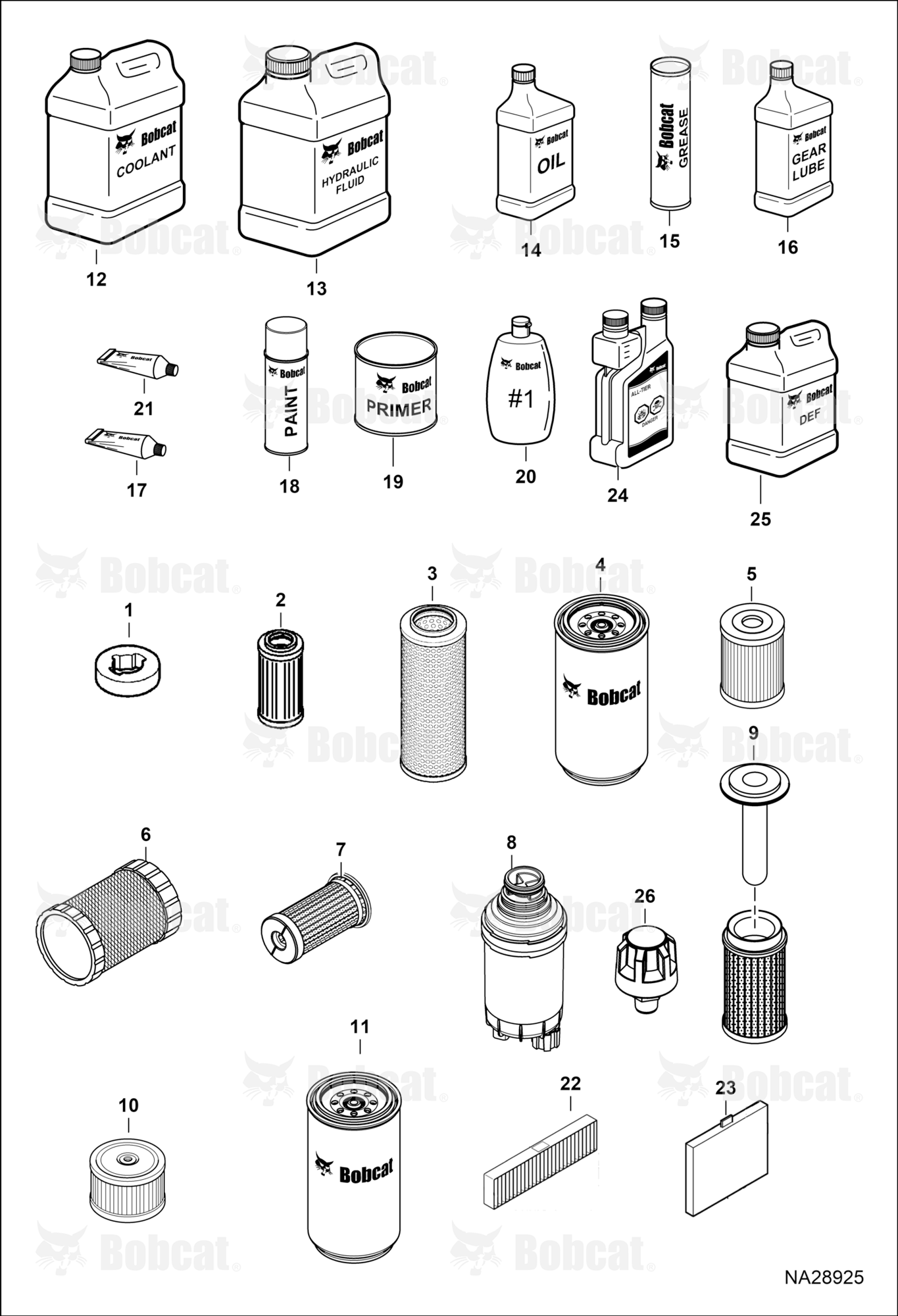 Maintenance Items (Service Parts)