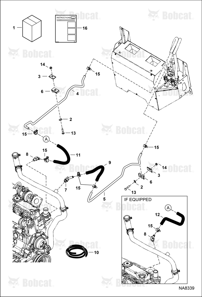 Heater & A/C (Heater Plumbing Kit) A3NJ11705 & Above