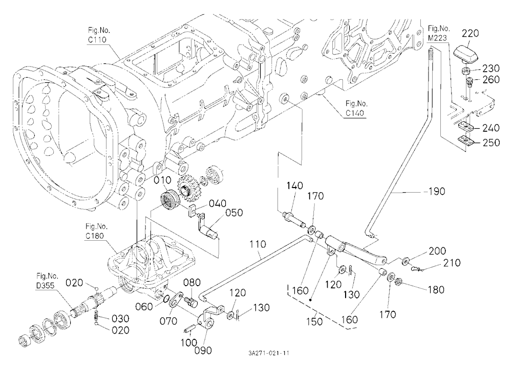 Front Wheel Drive Lever