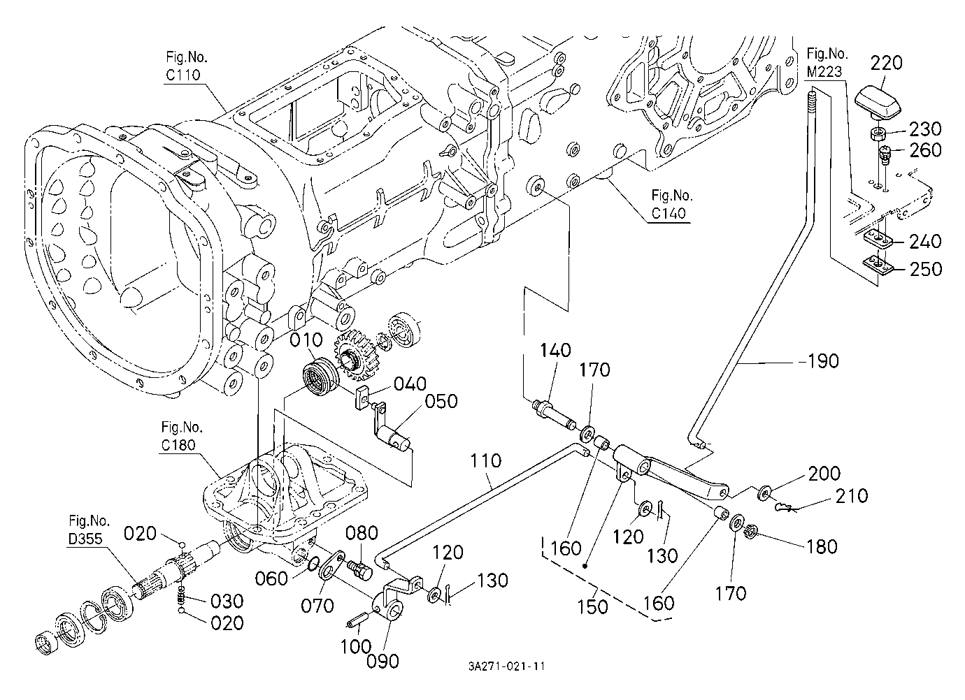 Front Wheel Drive Lever