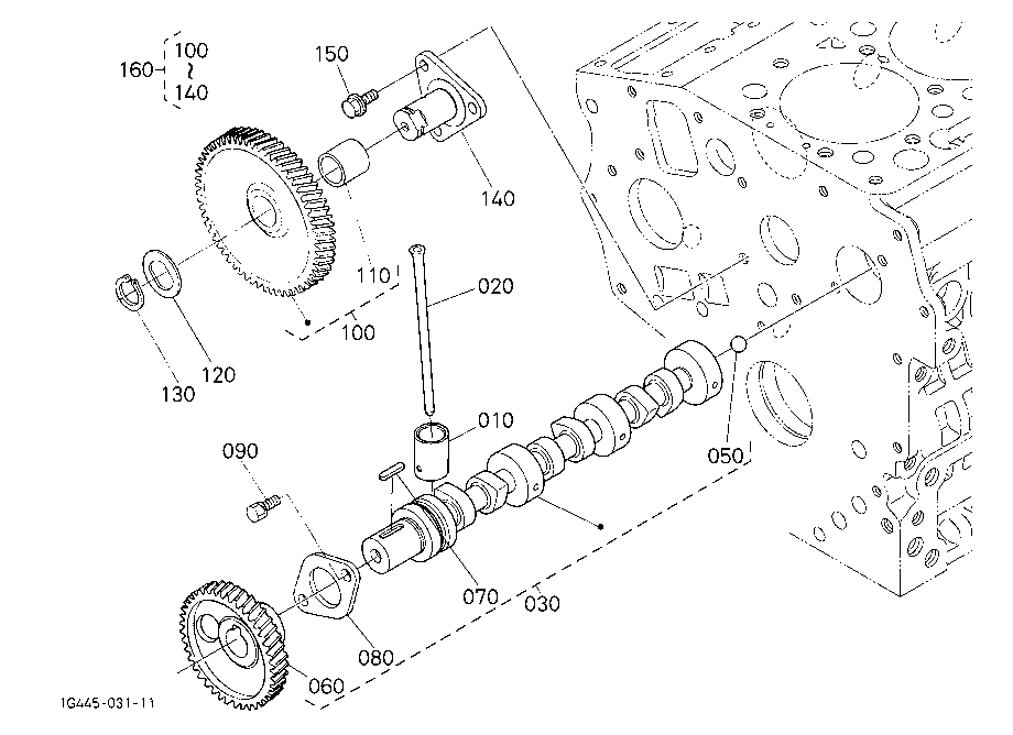 Camshaft And Idle Gear Shaft