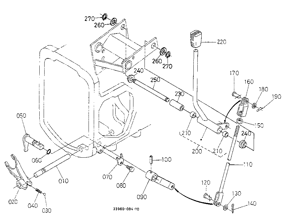 Front Wheel Drive Lever (Except Bi-Speed Turn)