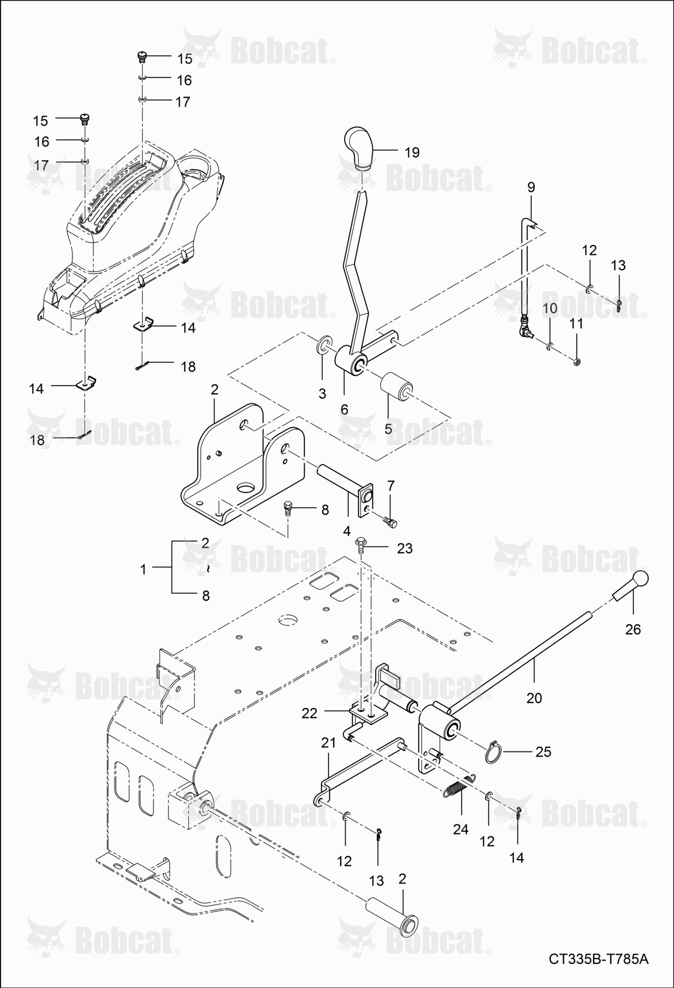 POSITION(DRAFT) Control Lever Group