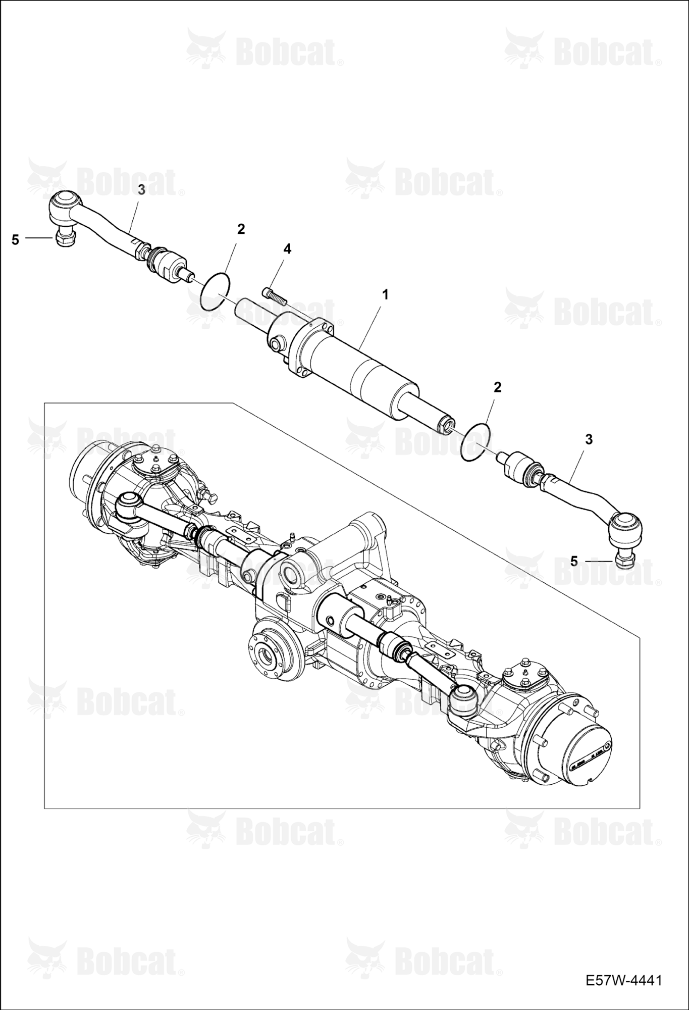 Steering (Front Axle)  B3WU11179 & Above