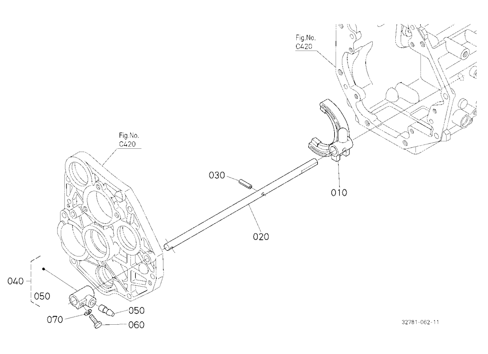 Range Gear Shift Fork