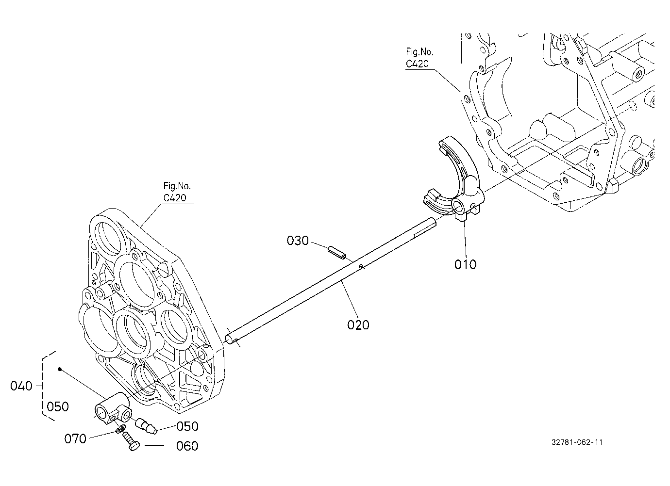 Range Gear Shift Fork