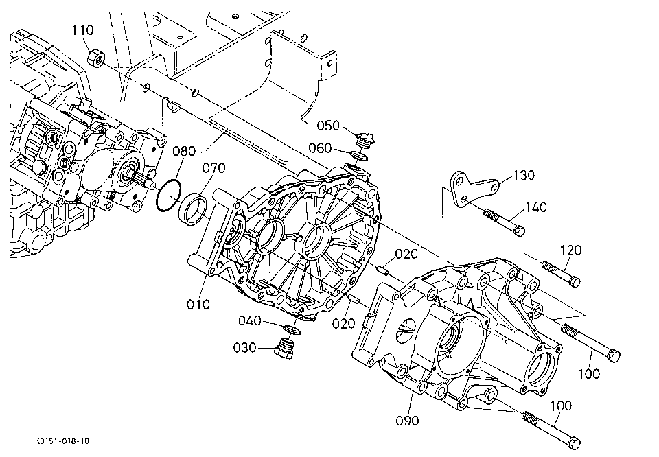 Rear Axle Case Lh