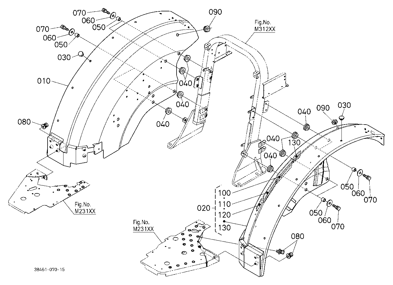 Fender (Upper Position) [Rear Wheel 480/65R24]