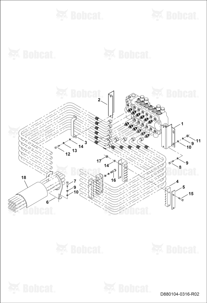 Backhoe Hose Connections