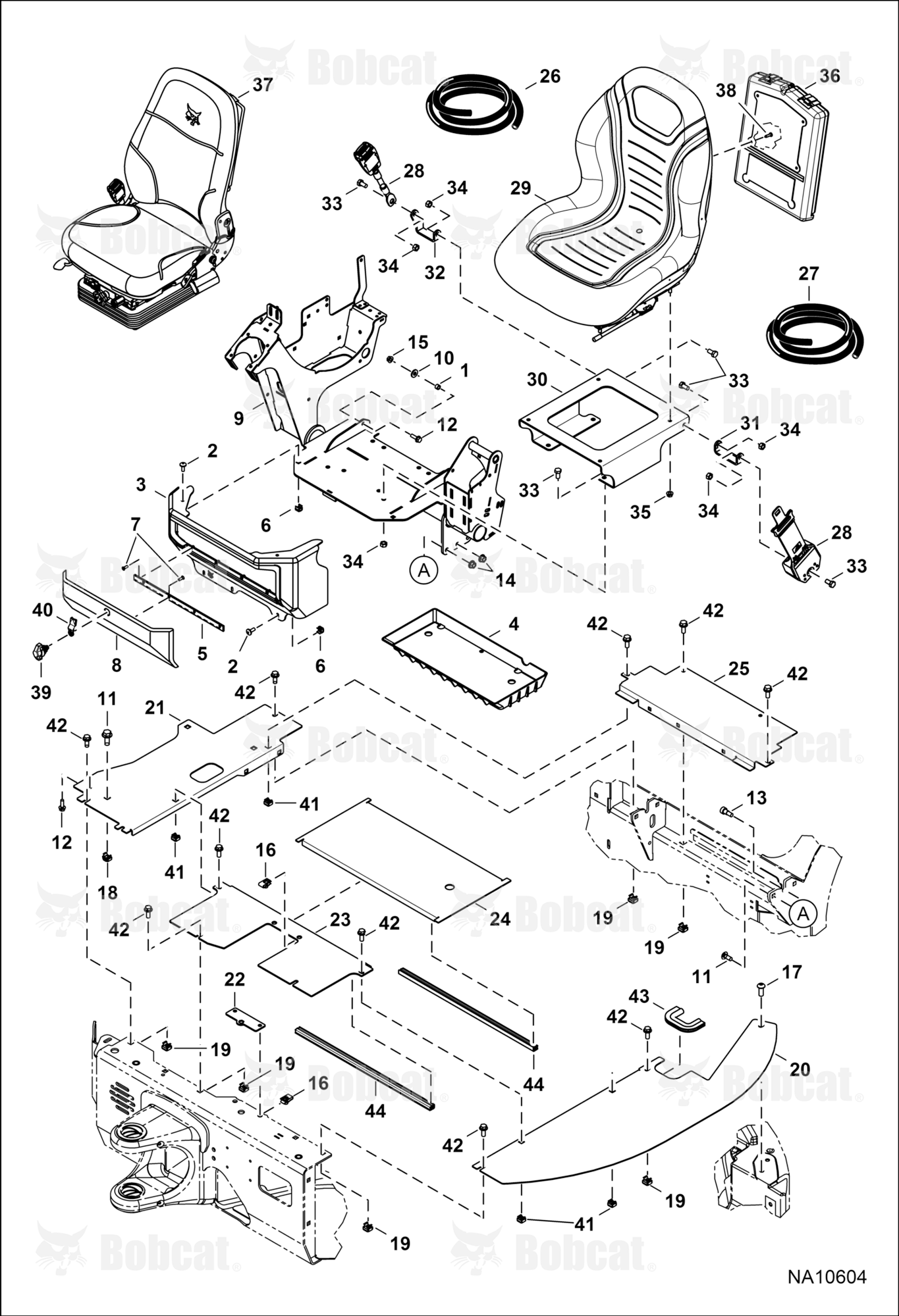 Operator Area & Seat (Floor)  B33212887 & Above