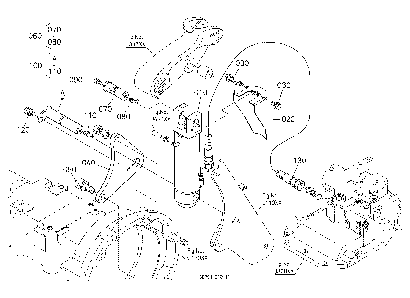 3P-Lift Assist Cylinder Rh