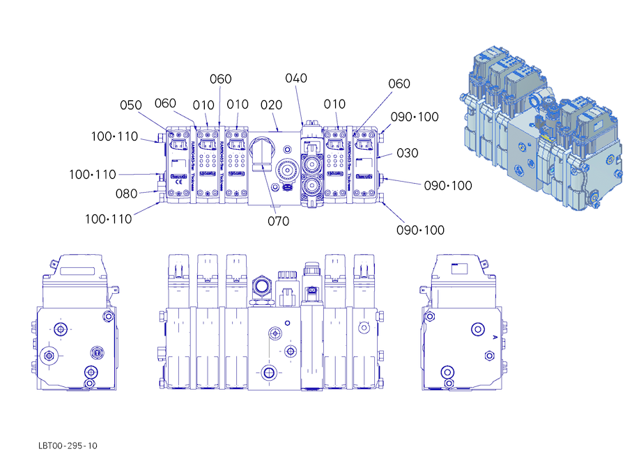Implement Valve - 5 Section (Sb24), R1